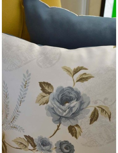 Двулицеви възглавници със сини рози-2