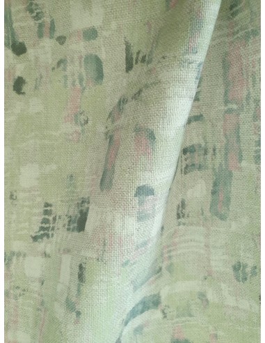 Плат за плътна завеса с цветна шарка в резеда-2