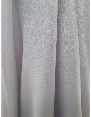 Прозрачна едноцветна органза за тънко перде в сиво-2