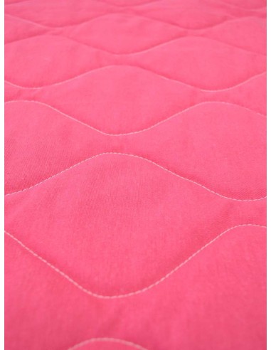 Едноцветно капитонирано шалте в цикламен цвят 210x240см.-2