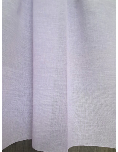 Прозрачни тънки едноцветни ленени пердета-1