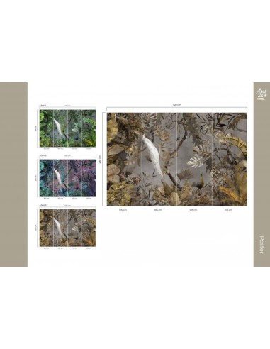 Фототапет ADAWALL AMAZON POSTER с бял паун-4