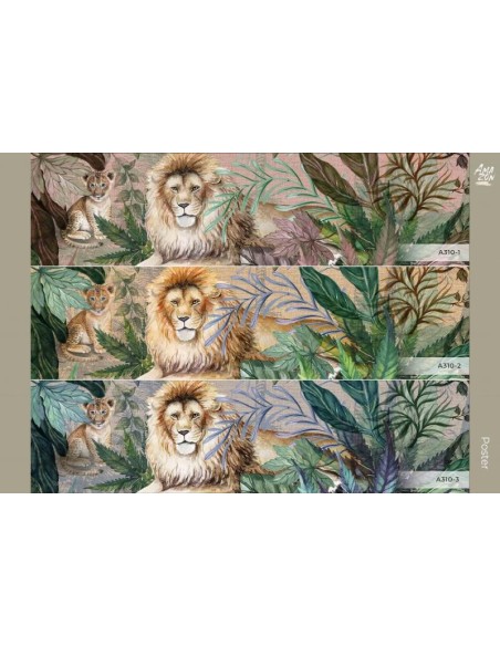 Фототапет ADAWALL AMAZON POSTER с лъвове-3