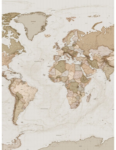 Фототапет Карта на Земята-1