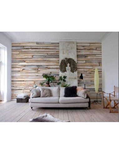 Винтидж фототапет имитация на дърво-3