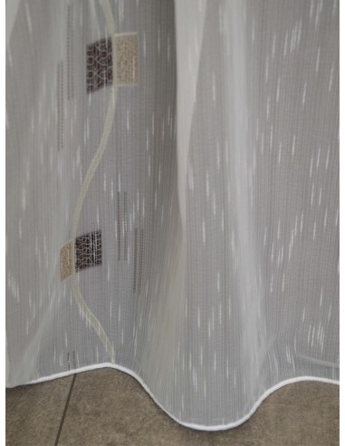 Готово перде с кафяви квадрати 6x2.50м.-2