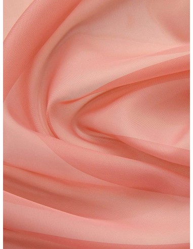 Готово воалено перде в цвят корал 6.00x2.50м.-2