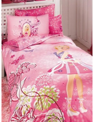 Единичен спален комплект TAC Ranforce Barbie Butterfly-1