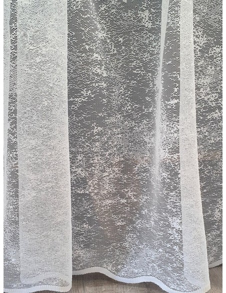 Мрежеста тюлена материя в слонова кост-2