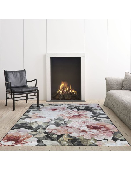 Килим ARGENTUM с големи рози в зелено 160x230см.-2