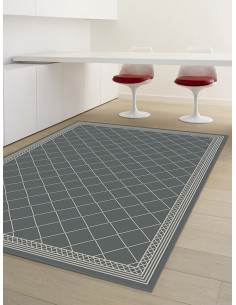 Сив килим COTTAGE на ромбове 120x170см.-1