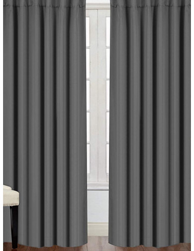 Готова завеса блекаут в сив цвят 2.50x2.50м.-1