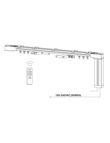 Моторизиран корниз с дистанционно управление-4