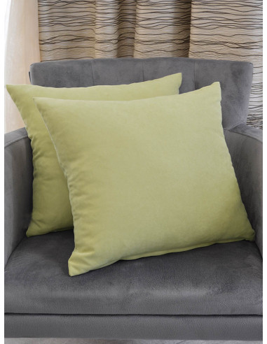 Меки декоративни възглавнички в бледо зелен цвят-1