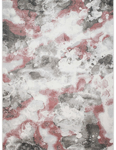 Кремав килим с пастелни сиво-розови нюанси 160x230см.-1