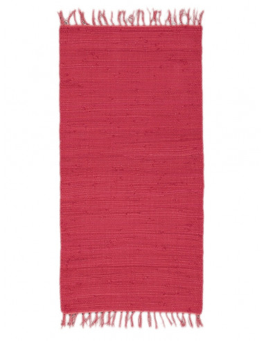 Памучно червено килимче 60x110см.-1