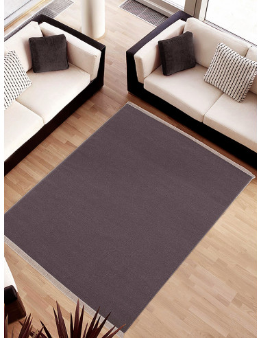 Вълнен килим в цвят антрацит 70x140см.-1