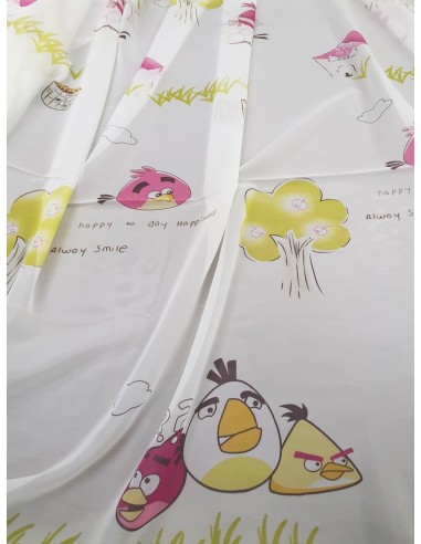 Готово пъстро детско перде Енгри Бърдс Angry Birds 6x2.50м.-2