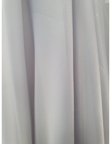 Прозрачно перде в бледо сив цвят 6x2.50м.-2