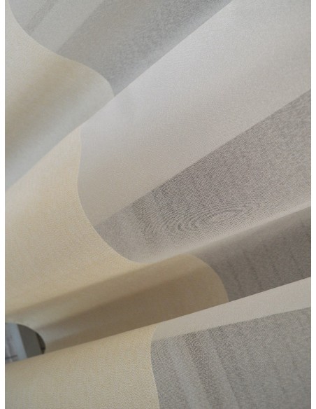 Готово ленено перде с бежови райета 2.50x2.50м.-2