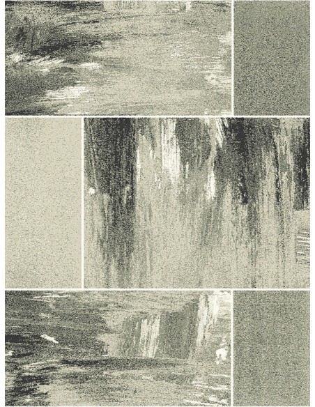 Сив килим с правоъгълници 133x195см.-2