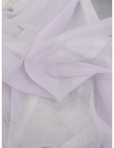 Едноцветна органза в светло лилав цвят-4