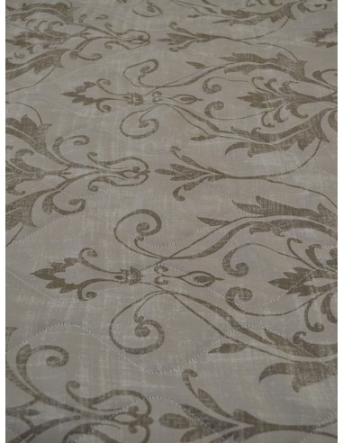 Капитонирано шалте в бежов нюанс със светло кафяви елементи 185x240см.-2