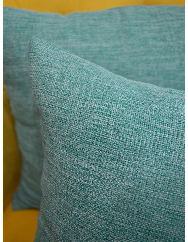 Декоративни възглавници с ленена структура в тюркоаз-2