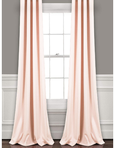Затъмняваща завеса блекаут в бледо розов цвят-1