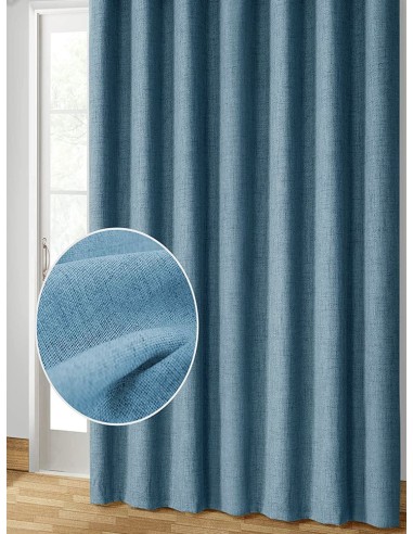 Стопроцентов слънцеизолиращ блекаут в син цвят-2