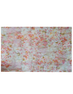 Пролетен тишлайфер за маса със светло розови цветя 40x135см.-1