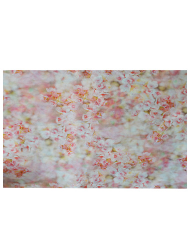 Пролетен тишлайфер за маса със светло розови цветя 40x135см.-1