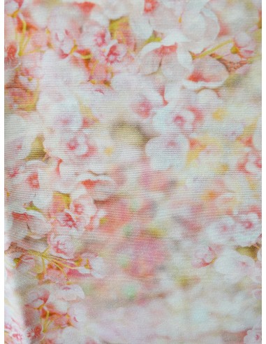 Пролетен тишлайфер за маса със светло розови цветя 40x135см.-2