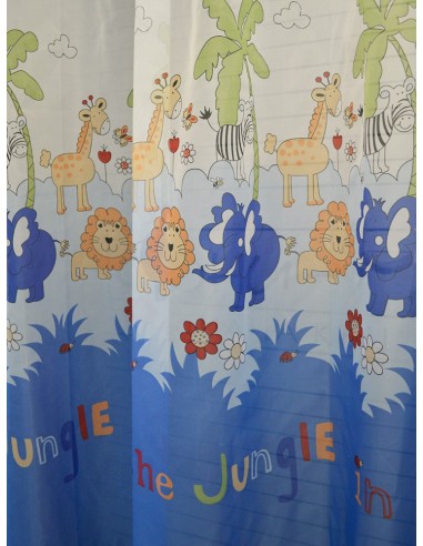 Готово детско перде с пъстри животни, джунгла - 5x2.50м.-3