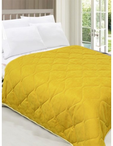 Шалте от мека материя в цвят горчица 215x240см.-1