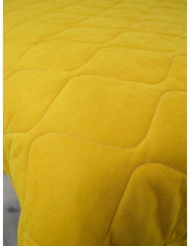 Шалте от мека материя в цвят горчица 215x240см.-2