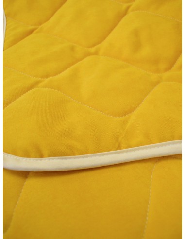 Шалте от мека материя в цвят горчица 215x240см.-3