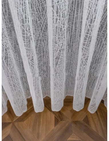 Бял мрежест плат с модерен дизайн-2