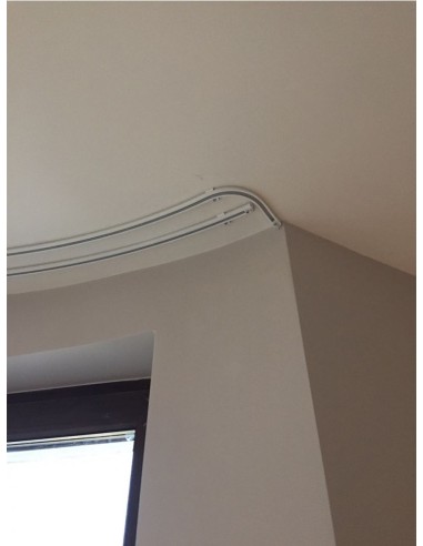 Алуминиев единичен корниз в бяло - 3700-4