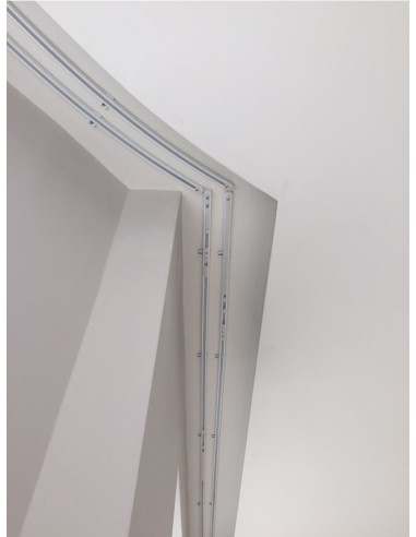 Алуминиев единичен корниз в бяло - 3700-3