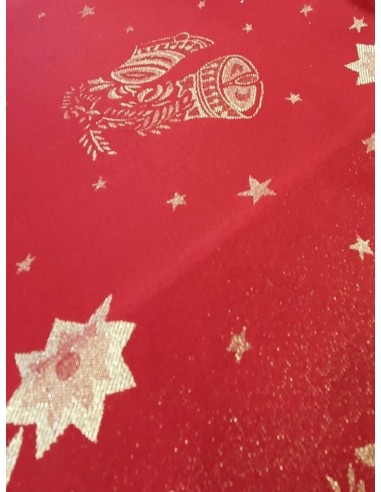 Червена коледна покривка 160x220см.-2