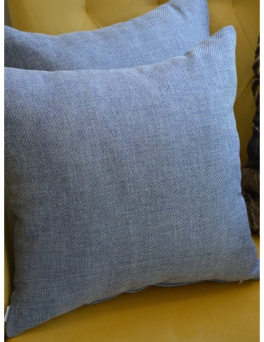 Декоративни възглавници с ленена структура в деним цвят-2