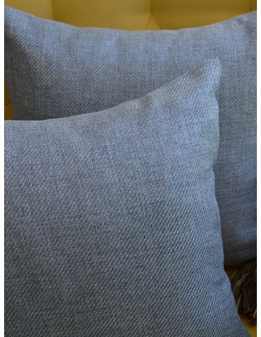 Декоративни възглавници с ленена структура в деним цвят-3