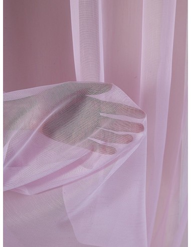 Органза бамбук в бледо розов цвят-2