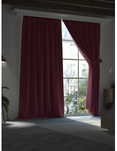 Плат за блекаут завеса в наситен светло лилав цвят-1