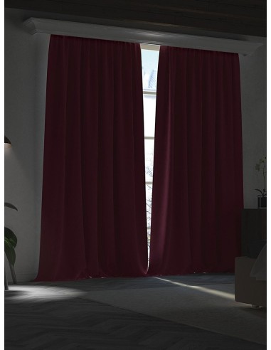 Плат за блекаут завеса в наситен светло лилав цвят-2