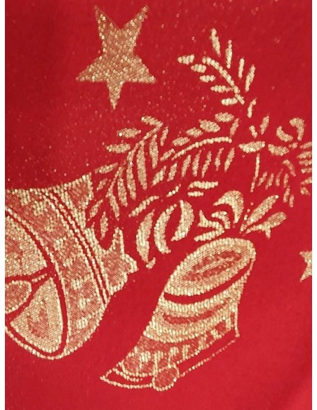 Червена коледна покривка 160x220см.-4