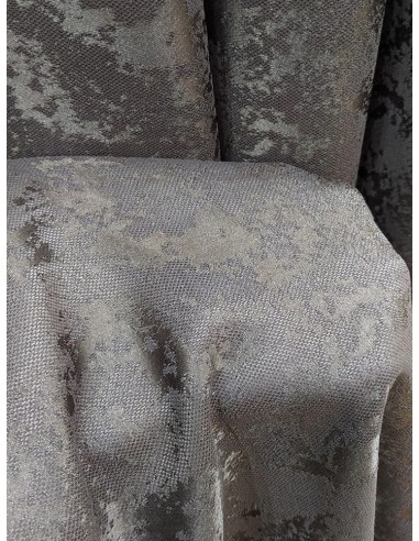 Плат за завеса в графитено сив цвят с петниста шарка-2