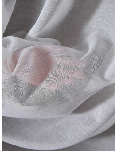 Ленено перде с бордюр от три цвята в бежов нюанс-4