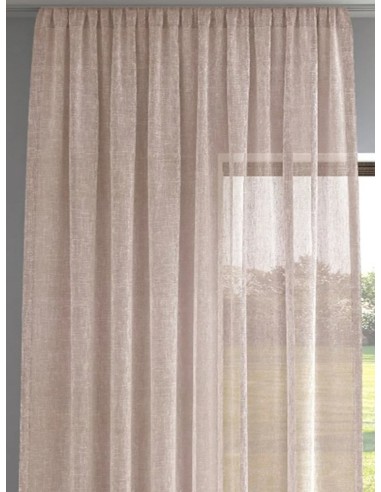 Ленено перде в бледо розов нюанс-3